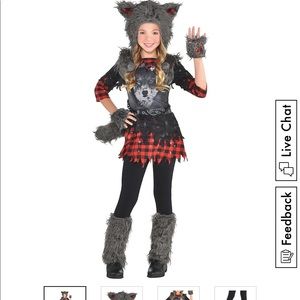Girls she wolf costume